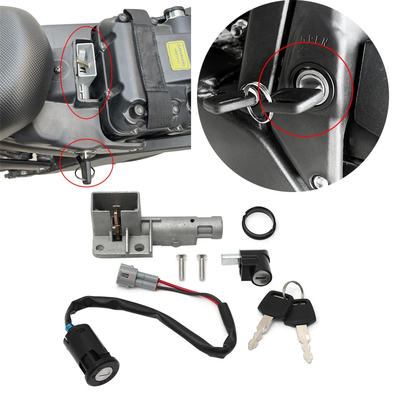 Motorcycle Electric Bike Ignition Switch Seat Lock Key Set for Sur-Ron Segway X1 - £144.33 GBP