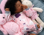 Reborn Baby Doll Black 17 Inch Realistic Real Life Newborn African American - £82.51 GBP