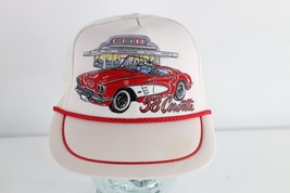 Vintage 80s Kandi Tops Spell Out 1958 Corvette Diner Roped Trucker Hat S... - £39.30 GBP