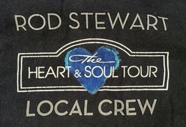 Rod Stewart T-SHIRT Xl Local Crew 2011 Vintage Heart &amp; Soul Tour Free Shipping - £16.80 GBP