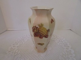 Vtg Royal Worcester Palissy Vase Royale Collection Fruit England 8.75&quot; Lot D - £22.48 GBP