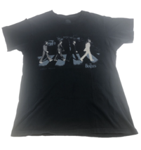 The Beatles Men&#39;s T Shirt Abbey Road Retro Large Black 2013 Apple Corp - £13.41 GBP