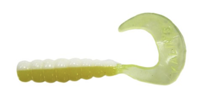 Kalin&#39;s 2&quot; Triple Threat Grub, Acid Rain, Pack of 10 - $4.95