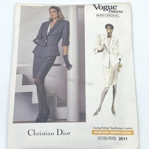 Vogue 2011 Sewing Pattern size 6 8 10 Christian Dior Vintage 80s Jacket ... - $14.75