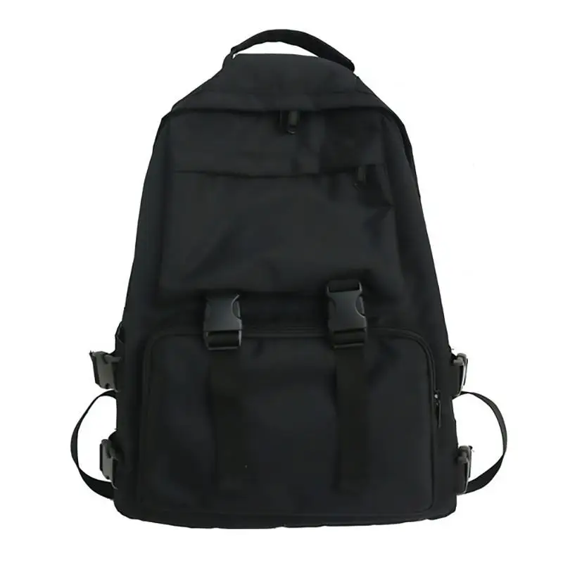 Black Canvas New Trend Female Backpack Fashion Women Backpack Waterproof Large S - $65.16