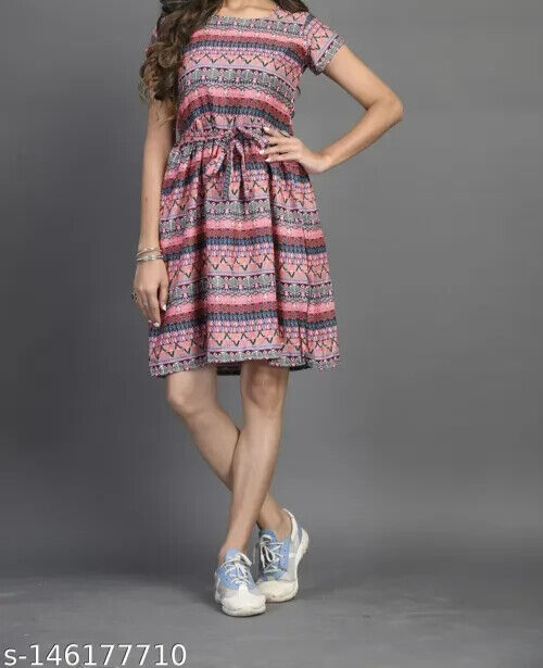 Dress Frock Top Party Wear  Kurta Min Skirt One Piece Women Free Shipping - $20.84