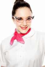 White Peter Pan Collar Size 2X Blouse &amp; Sheer Scarf - 50s Style COMBO - Hey Viv - £18.87 GBP