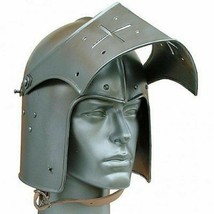 18 GA SCA LARP Medieval Knight Tournament Close Armor Helmet Replica Décor Item - £81.60 GBP