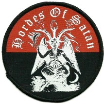 Hordes Of Satan Devil 2006 Woven Sew On Patch Official - No Longer Made Circular - £6.66 GBP