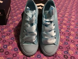 Converse CTAS Big eyelet ox cyan tint blue Sz 1 junior New in Box - £35.23 GBP