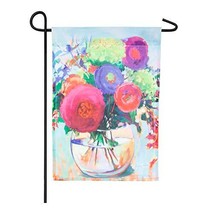 Meadow Creek Floral Bouquet Decorative Organza Garden Flag- 2 Sided,12.5... - £11.86 GBP