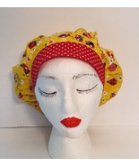 Ladybug  Medical/)( Surgical Bouffant Scrub Hat,  Adjustable, Contrast Brim - £11.87 GBP