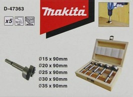 New Makita D-47363 Forstner Drill Bit Set In Case 15/20/25/30/35MM - £40.63 GBP