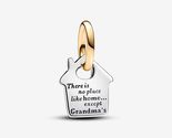 925 Silver and 14K Gold-Plated Grandmas House Dangle Grandmother Family ... - $15.40