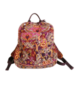 Vera Bradley Safari Sunset Purple Floral Backpack Purse Side Bottle Pockets - $34.70 CAD