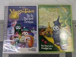 VeggieTales DVD Lot Wonderful Wizard of Ha&#39;s The Toy That Saved Christmas - £7.48 GBP