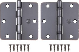 Ball-Bearing Door Hinges 3-1/2&#39;&#39; x 3-1/2&quot; Vintage Bronze 2-ct - Stone Ha... - $9.89