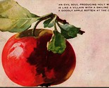 Shakespeare Quote a Goodly Apple Rotten At the Core 1909 DB Postcard E7 - $11.14