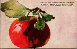 Shakespeare Quote a Goodly Apple Rotten At the Core 1909 DB Postcard E7 - £8.80 GBP