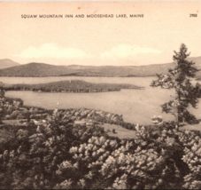 c1915 Squaw Mountain Inn Moosehead Lake Maine ME American Art Mass MA Po... - $9.95