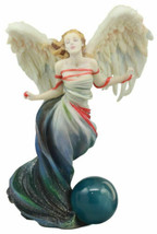 Written in the Wind Sheila Wolk Angel Statue 10.25&quot;H Celestial Angel With Moon - £40.08 GBP