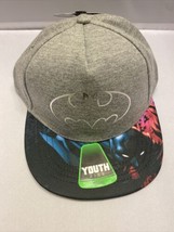 DC Comics Batman Boys Snapback Cap Youth Size One Size Gray - £14.14 GBP