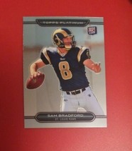 2010 Topps Platinum Sam Bradford Rookie Rc #120 St. Louis Rams Free Shipping - $1.79