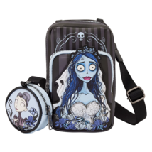 Officially Licensed Corpse Bride Emily Sling Crossbody Bag with Coin Bag - $62.99