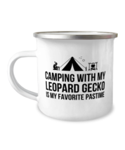 Leopard Gecko Camping Mug, Funny Leopard Gecko Camper Mug, Stainless Steel  - £14.30 GBP