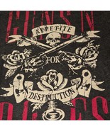 Guns N&#39; Roses Appetite for Destruction T-Shirt XL Gray Bravado Band Tee - $293.59 MXN