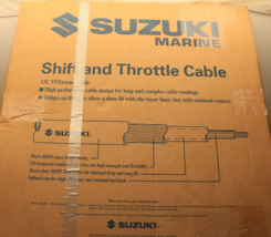 Suzuki Shift Throttle Cable 12FT EXTR 99105-11001-012 Superceded 99105-1... - £53.73 GBP