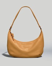 Madewell The Piazza Small Slouch Leather Shoulder Bag | Timber Beam Brow... - $51.43