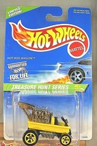 1997 Hot Wheels #583 Treasure Hunts Series 6/12 HOT ROD WAGON Yellow w/Yellow5Sp - £25.04 GBP