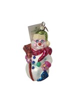 Christopher Radko Hot And Frosty Skates Christmas Snowman 5&quot; Ornament New - $77.22