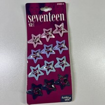 Seventeen Funky ’Dos Star Glitter Hair Clips Barrettes Set of 12 2001 Re... - $348.86 MXN