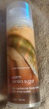 Bath &amp; Body Works Warm Vanilla Sugar Silk Radiance Body Lotion 5 fl oz Rare - £16.66 GBP