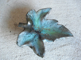 Vintage Grand River Pottery Canada Maple Leaf Figural Dish 3 1/2&quot; Wide - £13.23 GBP