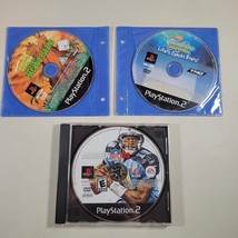 PS2 Game Lot of 3 Spongebob Battle for Volcano Island &amp; Lights Camera, Madden 08 - £10.78 GBP