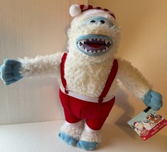 Abominable Snowman 8&quot; Rudolph Red Nose Reindeer Bumble Christmas Plush Toy NWT - £22.67 GBP