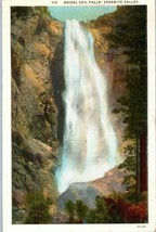 Bridal Veil Falls Yosemite National Park California Postcard 1927 - £9.30 GBP