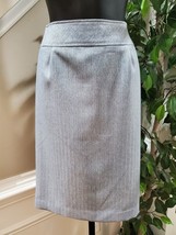 Larry Levine Women&#39;s Gray Polyester Single Breasted &amp; Skirt Dress 2 Pcs ... - $47.00