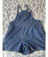 Vintage Women’s Bib Overall Shorts NY Jeans Sz XL Cotton Denim 90s Y2K - $25.00