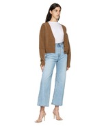 Arch The High Waist Crop Straight Leg Denim Jeans Blue Size L  - $140.00