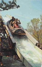 Water Flume Ride Six Flags Amusement Park Dallas Fort Worth Texas postcard - £3.91 GBP