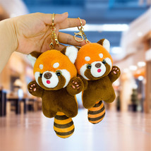 Panda Plush Keyring Creative Animal Plush Pendant Red Panda Plushies Pendant - £12.01 GBP