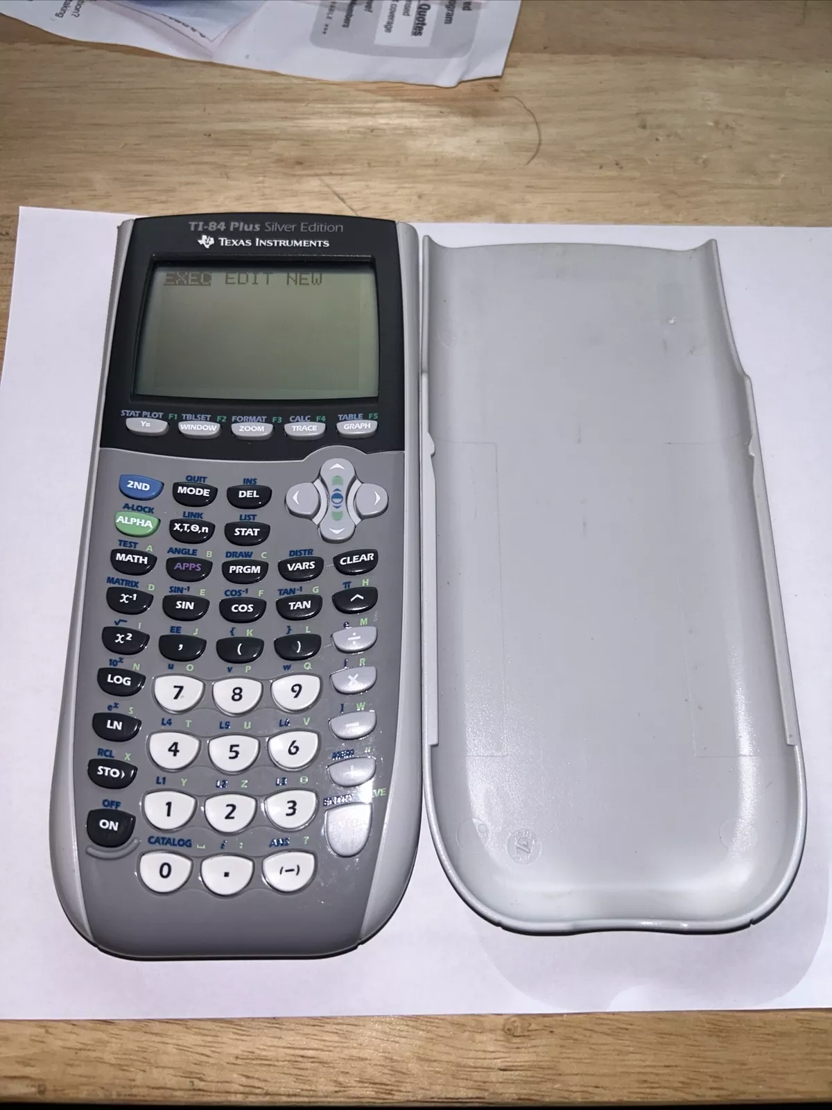 Texas Instrument TI 84 Plus Graphing Calculator W Cover Tested - $985.63 MXN