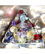 HAUNTED NECKLACE APEX JEWLED PYRAMID STABILIZE PROTECT STRENGTHEN MAGICK  - $577.00