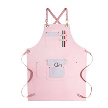 Utility Barista Florist Nail Tech Pink Cosmetology Salon Kitchen Apron For Women - £15.27 GBP