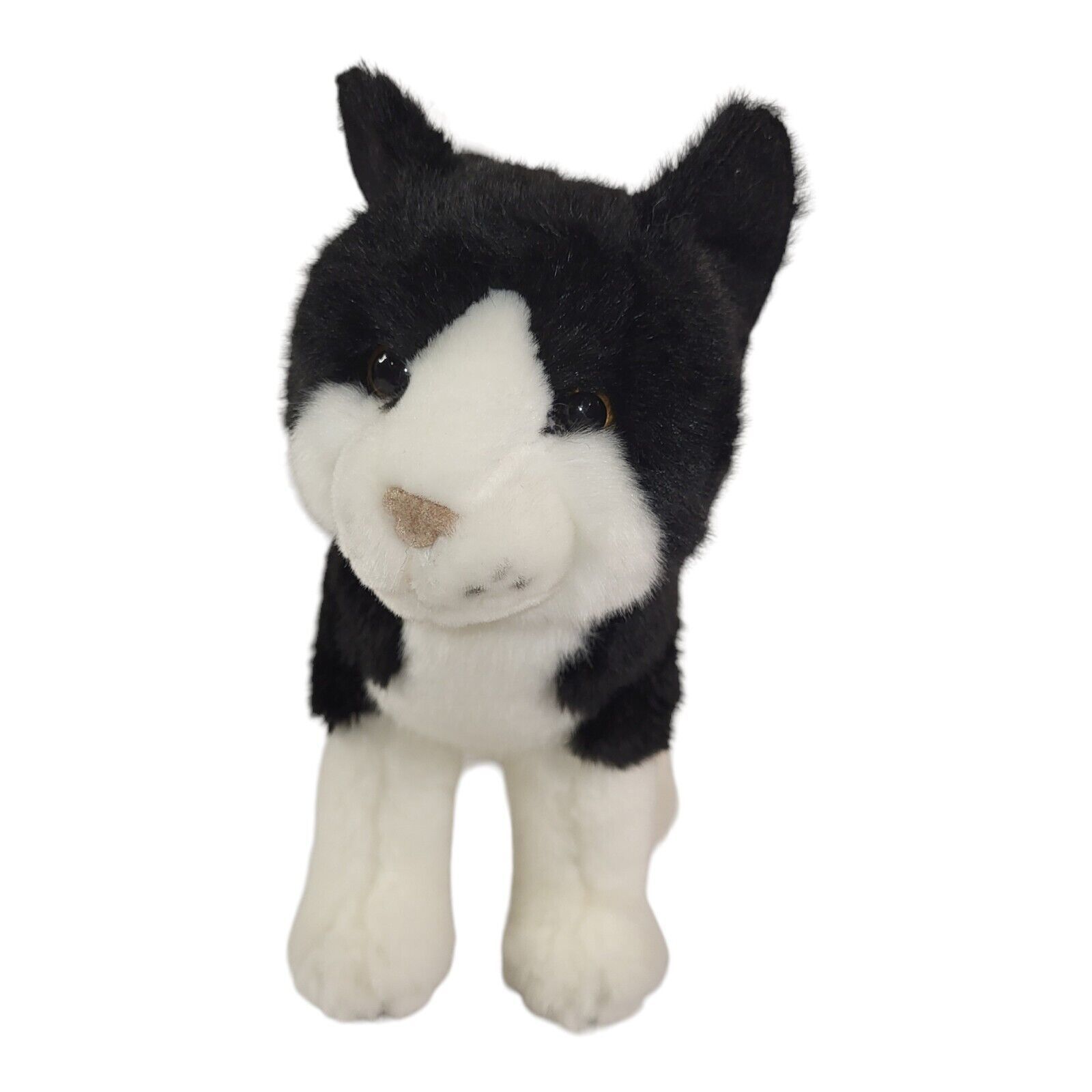 Douglas Cuddle Toys Scooter Black White Cat # 1868 Stuffed Animal Toy 2022 9" - $11.42