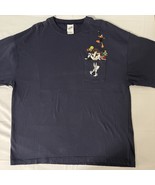 Vintage Taz Embroidered Pocket Shirt Mens XL Looney tunes Tee Cartoon 90... - $40.25 CAD